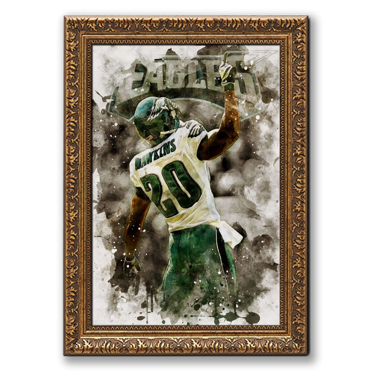 Brian Dawkins Art Poster 10 Canvas Wall Art Poster Decor Gift