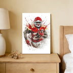 Damien Williams Art Sports Decorative Poster School Dormitory 8 Canvas Wall Art Poster Decor Gift