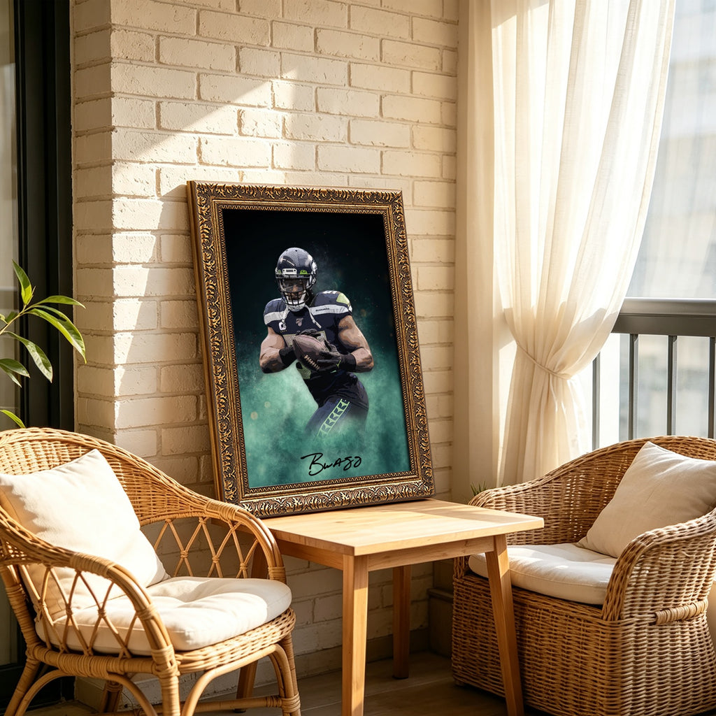 Bobby Wagner Celebrity Sports Art Poster School Dining Room Decoration 4 Canvas Wall Art Poster Decor Gift