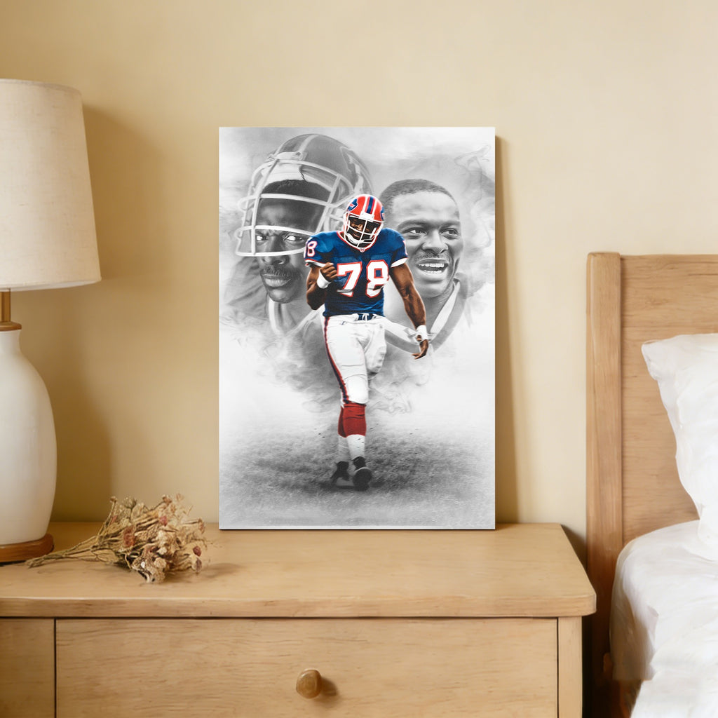 Bruce Smith Celebrity Sports Art Poster School Dining Room Decoration 0 Canvas Wall Art Poster Decor Gift