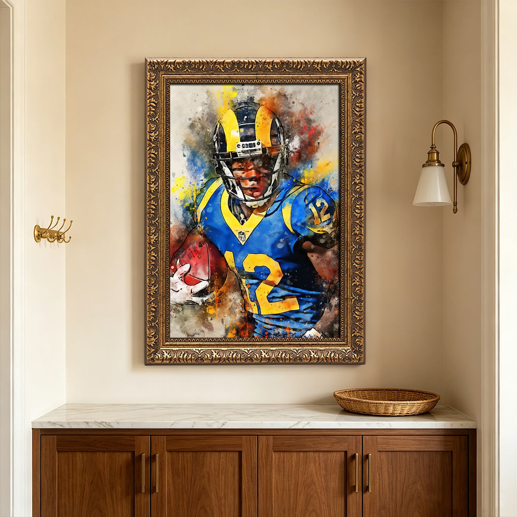 Brandin Cooks Celebrity Sports Art Poster School Dining Room Decoration 2 Canvas Wall Art Poster Decor Gift