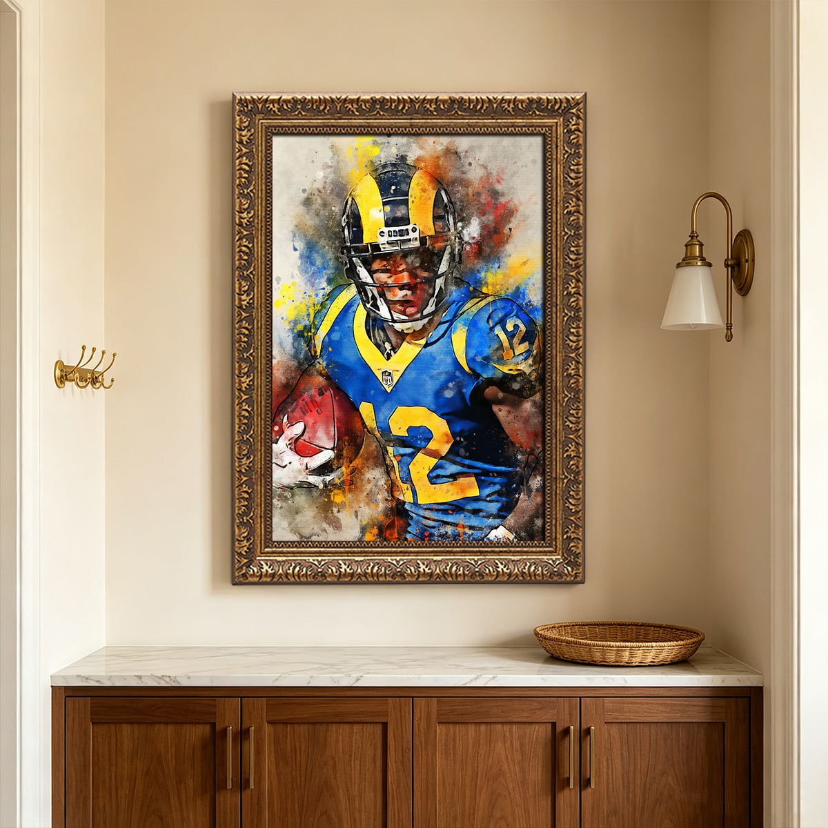 Brandin Cooks Celebrity Sports Art Poster School Dining Room Decoration 2 Canvas Wall Art Poster Decor Gift