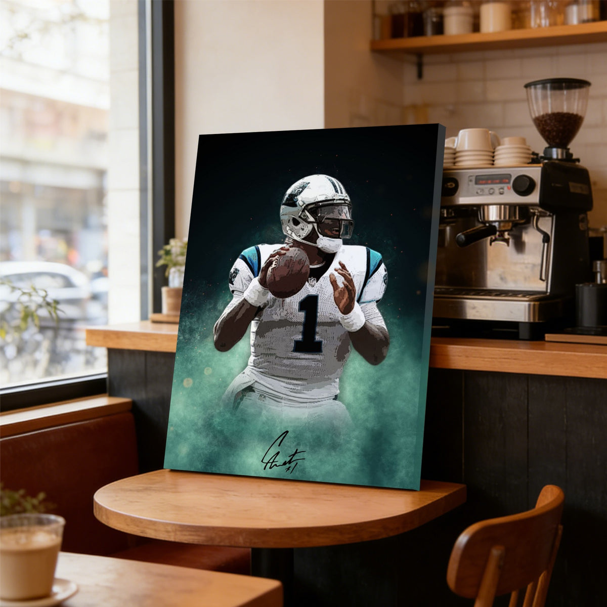 Cam Newton Celebrity Sports Art Poster School Dining Room Decoration 4 Canvas Wall Art Poster Decor Gift