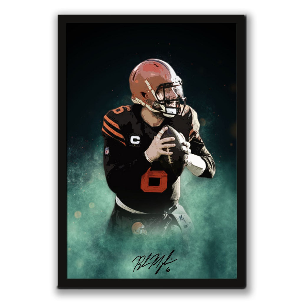 Baker Mayfield Celebrity Sports Art Poster School Dining Room Decoration 11 Canvas Wall Art Poster Decor Gift