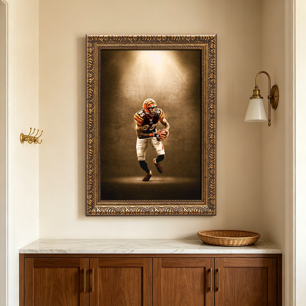 Chad Johnson Art Sports Decorative Poster School Dormitory 9 Canvas Wall Art Poster Decor Gift