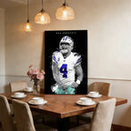 Dak Prescott Art Poster 1 Canvas Wall Art Poster Decor Gift