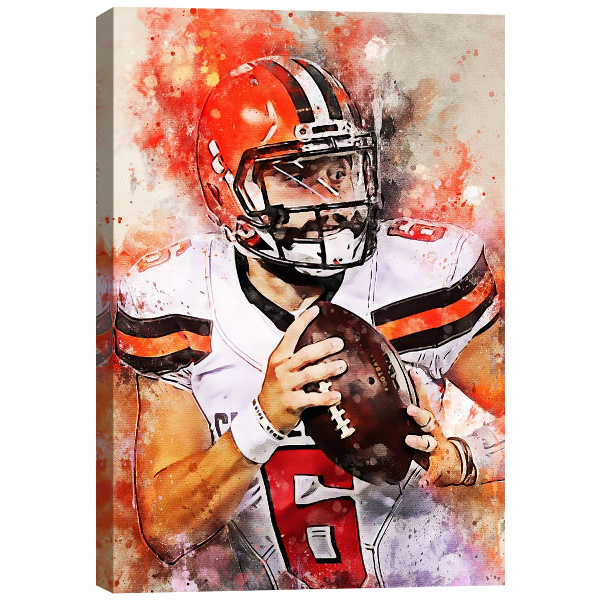 Baker Mayfield Celebrity Sports Art Poster School Dining Room Decoration 12 Canvas Wall Art Poster Decor Gift