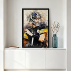 Ben Roethlisberger Celebrity Sports Art Poster School Dining Room Decoration 6 Canvas Wall Art Poster Decor Gift