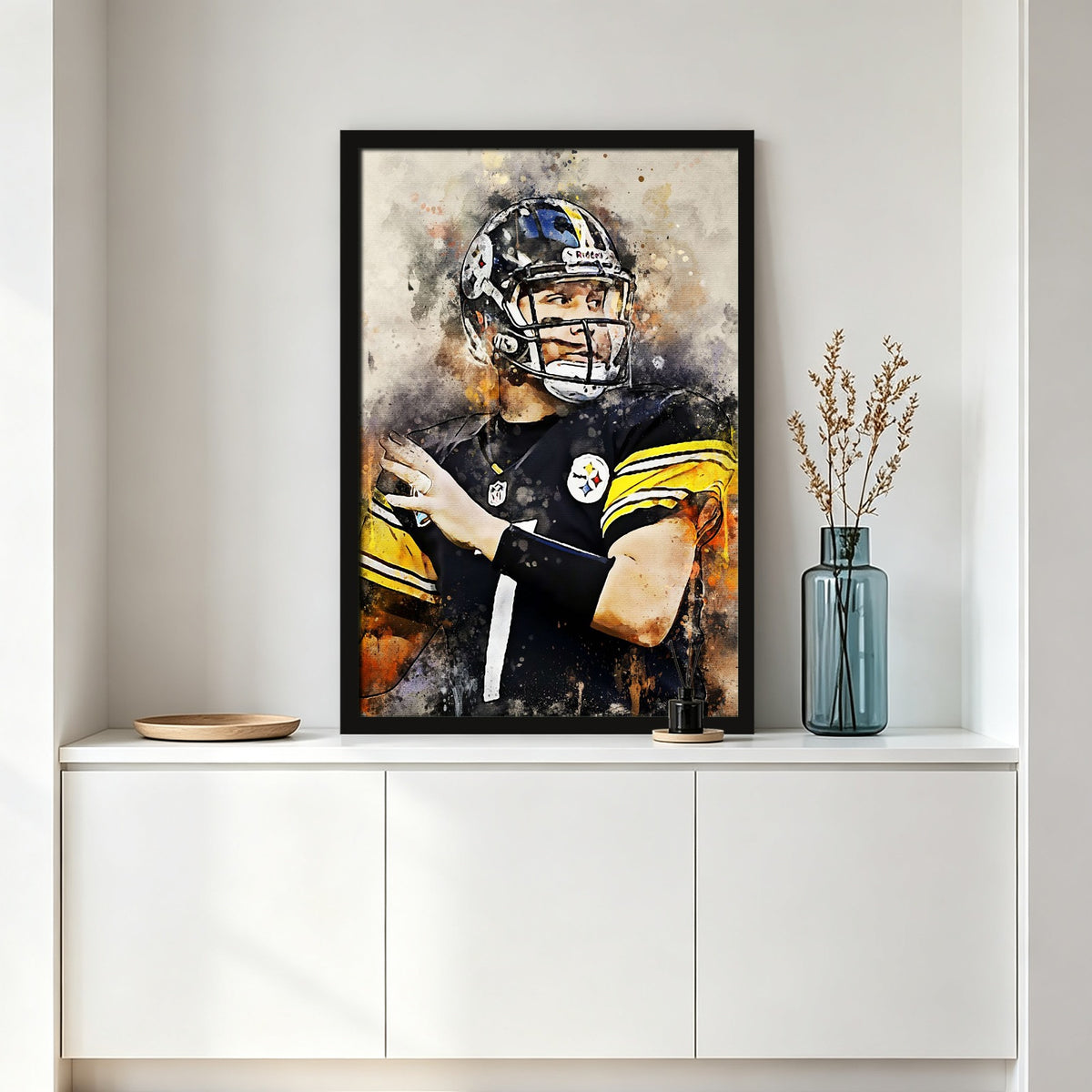 Ben Roethlisberger Celebrity Sports Art Poster School Dining Room Decoration 6 Canvas Wall Art Poster Decor Gift