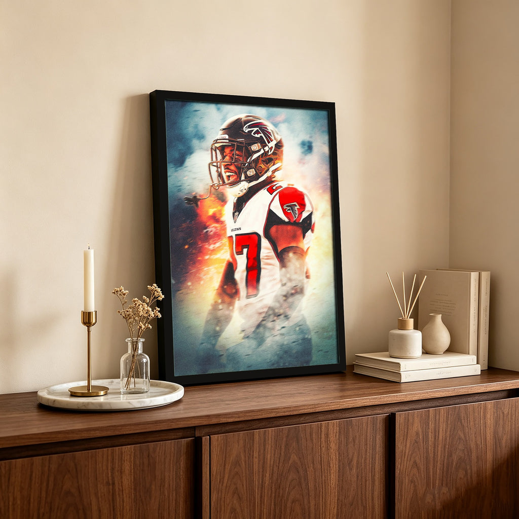 Damontae Kazee Art Sports Decorative Poster School Dormitory 5 Canvas Wall Art Poster Decor Gift