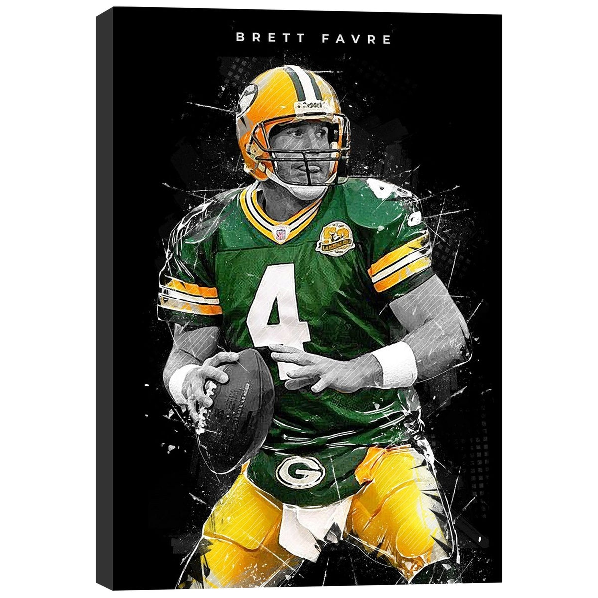 Brett Favre Art Poster 1 Canvas Wall Art Poster Decor Gift
