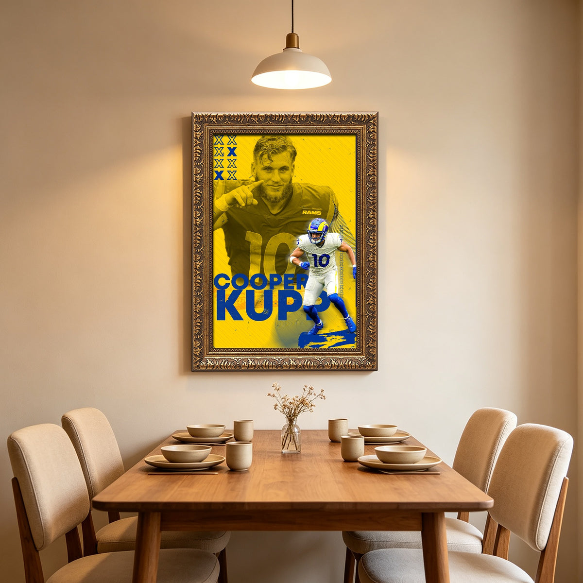 Cooper Kupp Sports Decoration Poster 4 Canvas Wall Art Poster Decor Gift