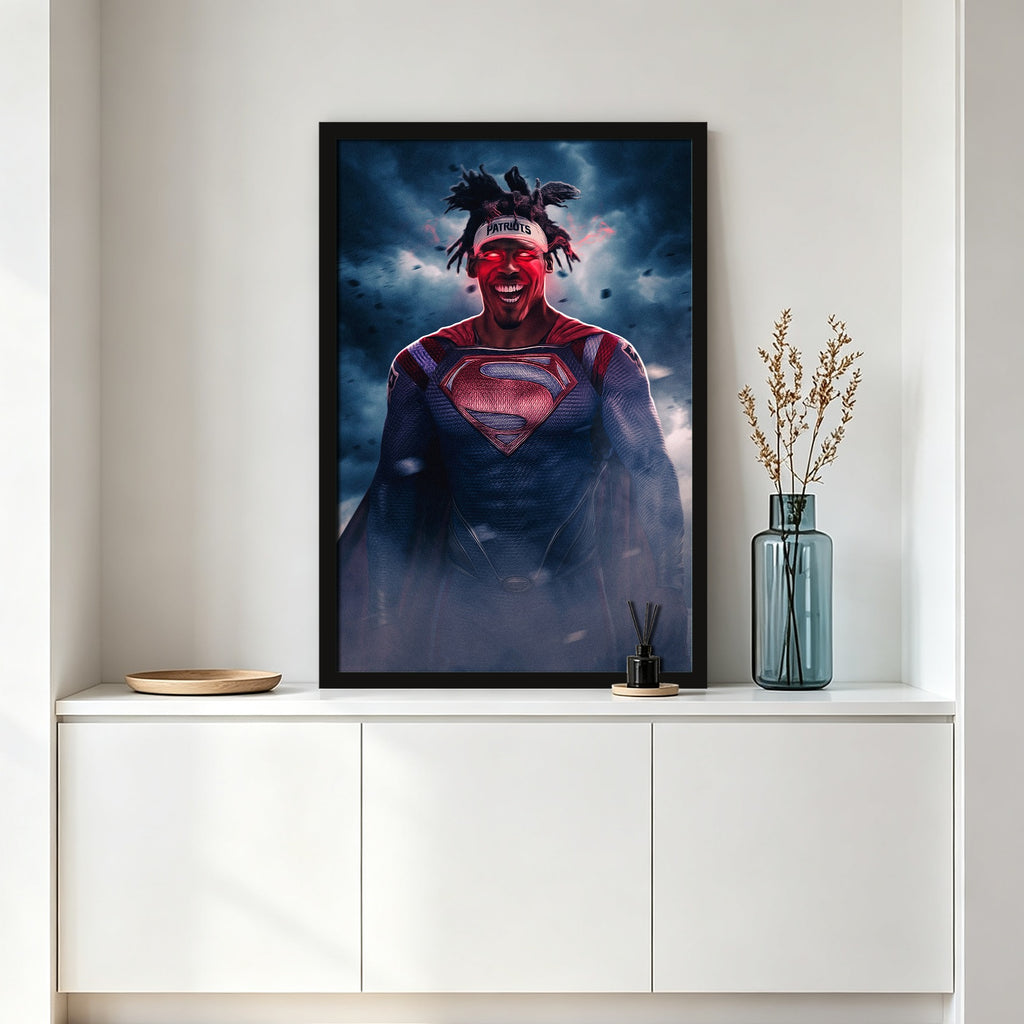 Cam Newton Art Sports Decorative Poster School Dormitory 4 Canvas Wall Art Poster Decor Gift