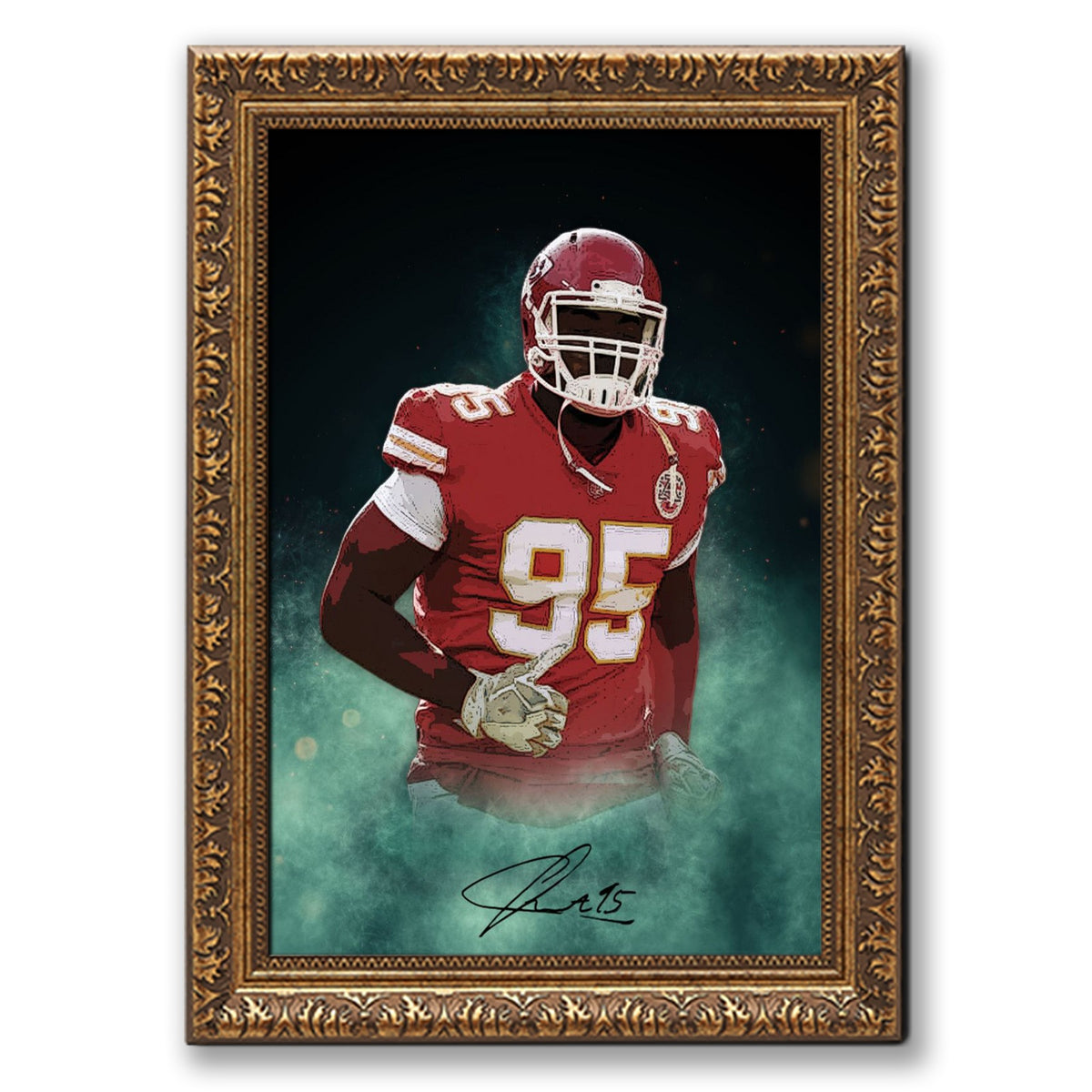 Chris Jones Celebrity Sports Art Poster School Dining Room Decoration 4 Canvas Wall Art Poster Decor Gift