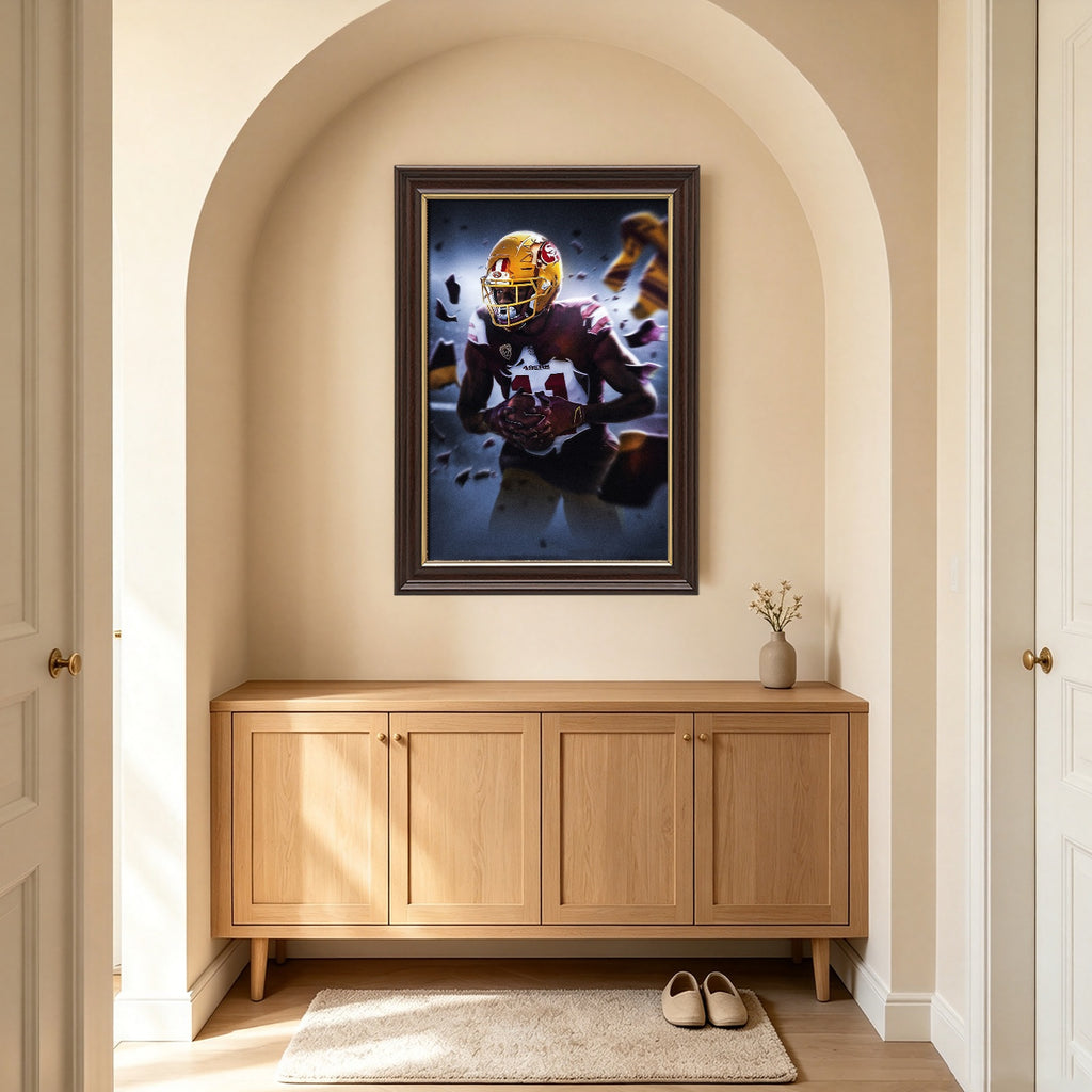 Brandon Aiyuk Art Sports Decorative Poster School Dormitory 1 Canvas Wall Art Poster Decor Gift
