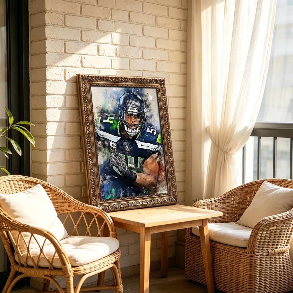 Bobby Wagner Celebrity Sports Art Poster School Dining Room Decoration 1 Canvas Wall Art Poster Decor Gift
