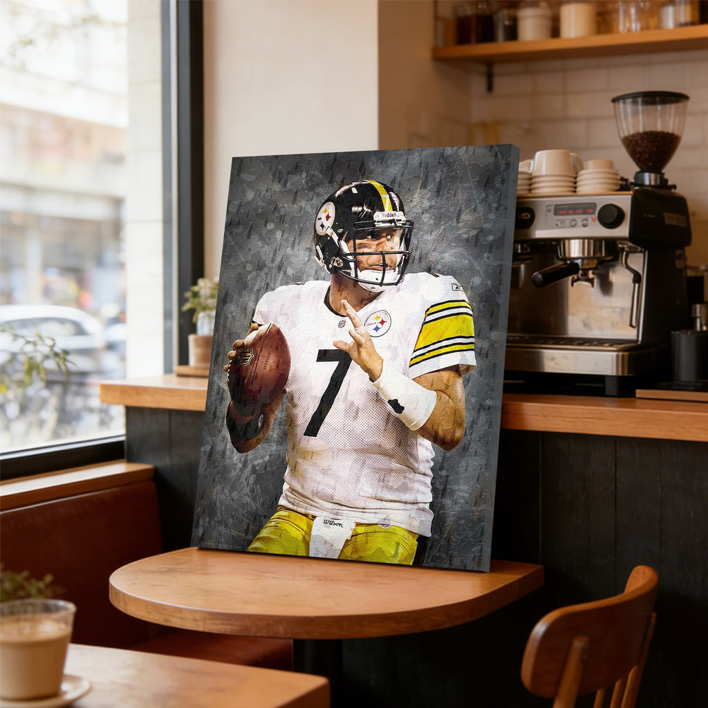Ben Roethlisberger Celebrity Sports Art Poster School Dining Room Decoration 7 Canvas Wall Art Poster Decor Gift