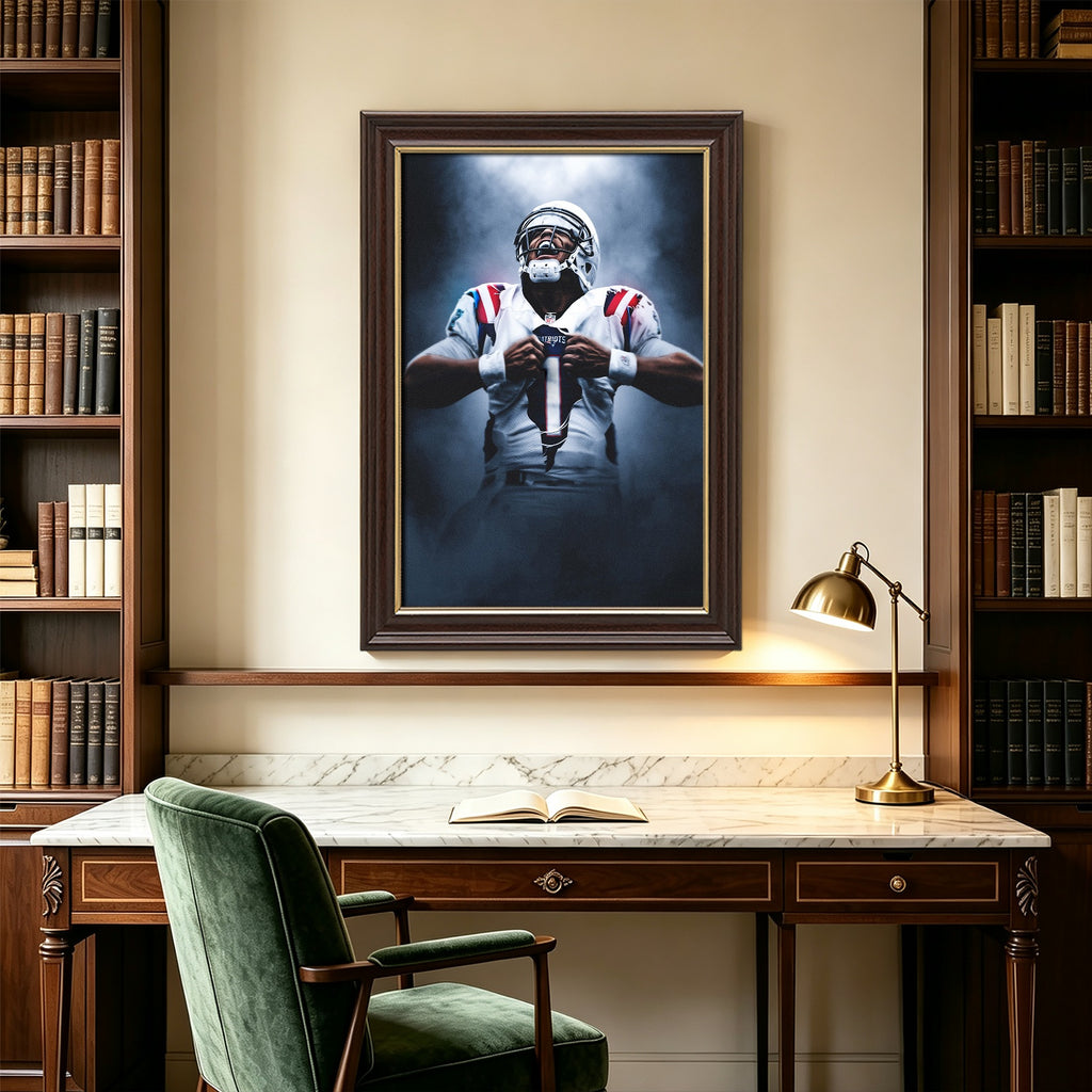 Cam Newton Art Sports Decorative Poster School Dormitory 7 Canvas Wall Art Poster Decor Gift