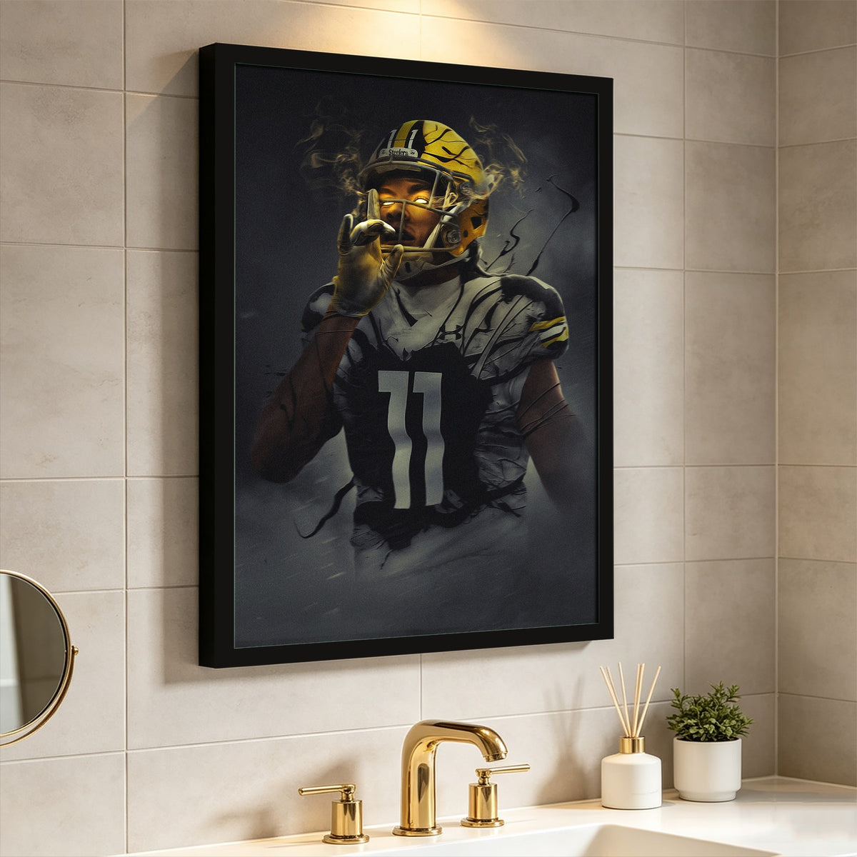 Chase Claypool Art Sports Decorative Poster School Dormitory 0 Canvas Wall Art Poster Decor Gift