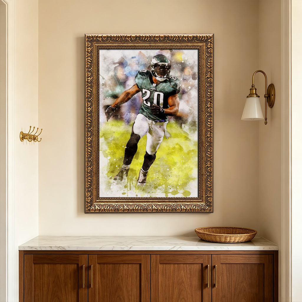 Brian Dawkins Art Poster 2 Canvas Wall Art Poster Decor Gift