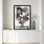Calvin Ridley Art Sports Decorative Poster School Dormitory 8 Canvas Wall Art Poster Decor Gift