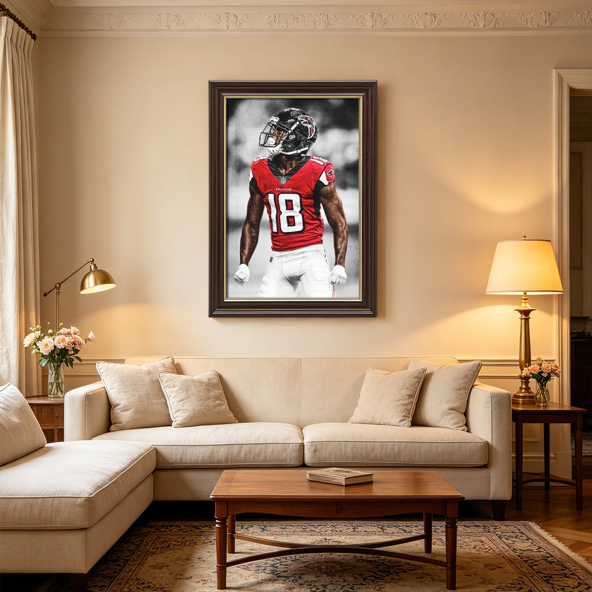 Calvin Ridley Art Sports Decorative Poster School Dormitory 9 Canvas Wall Art Poster Decor Gift
