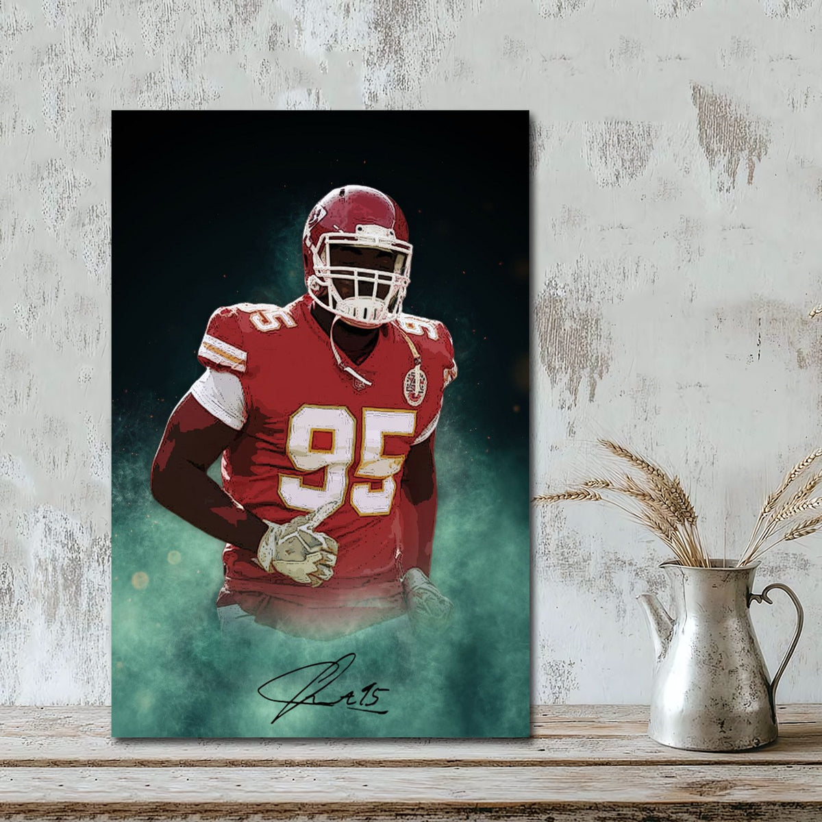 Chris Jones Celebrity Sports Art Poster School Dining Room Decoration 4 Canvas Wall Art Poster Decor Gift