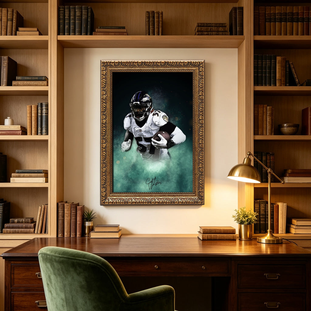 CJ Mosley Celebrity Sports Art Poster School Dining Room Decoration 8 Canvas Wall Art Poster Decor Gift