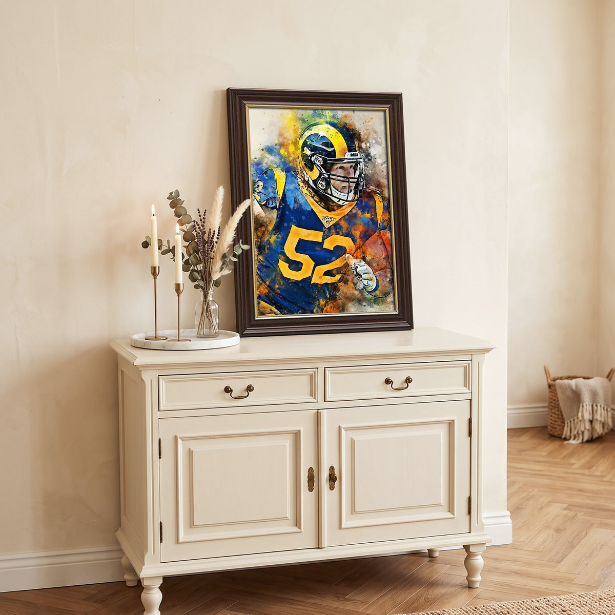 Clay Matthews Celebrity Sports Art Poster School Dining Room Decoration 1 Canvas Wall Art Poster Decor Gift