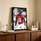 Calvin Ridley Art Sports Decorative Poster School Dormitory 9 Canvas Wall Art Poster Decor Gift