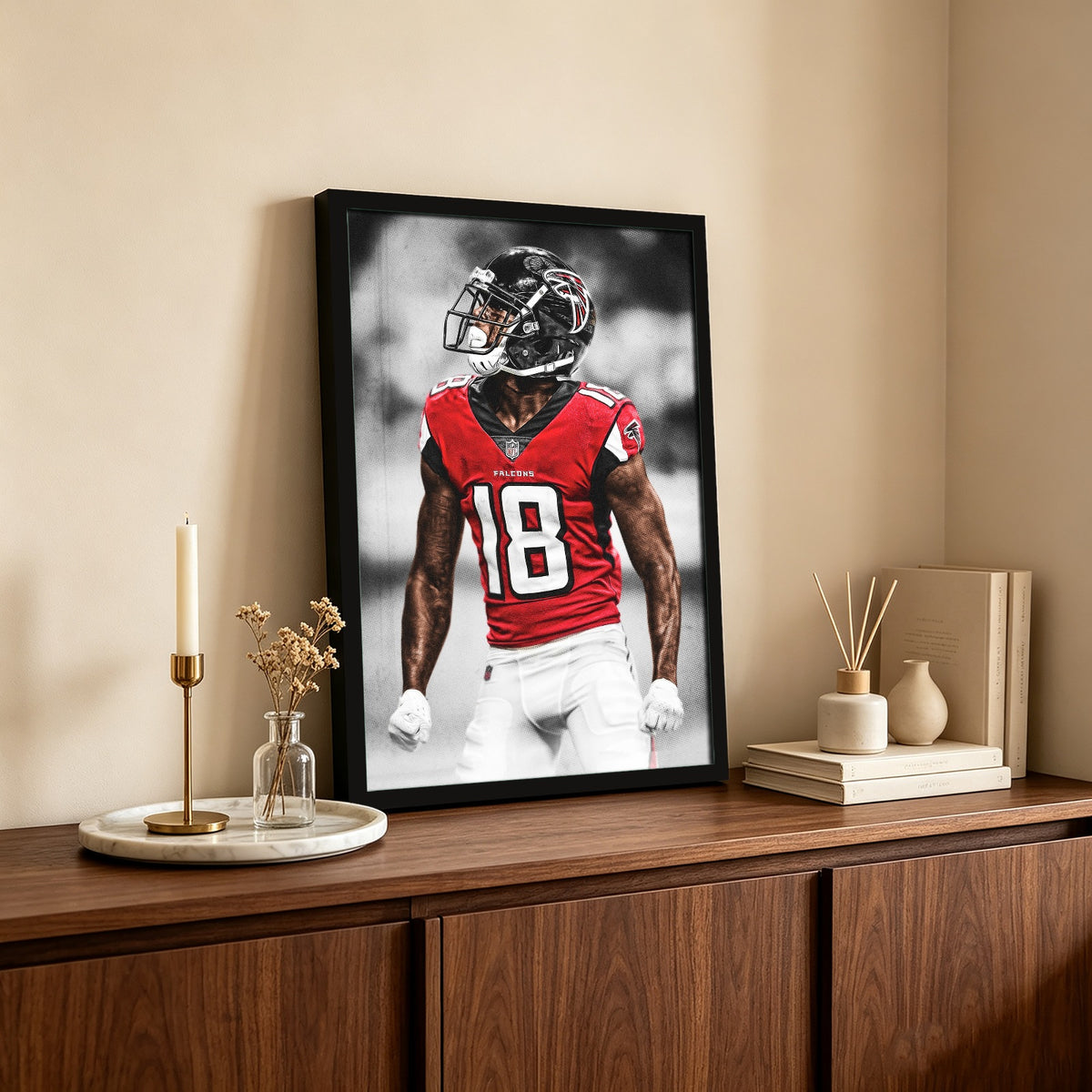 Calvin Ridley Art Sports Decorative Poster School Dormitory 9 Canvas Wall Art Poster Decor Gift