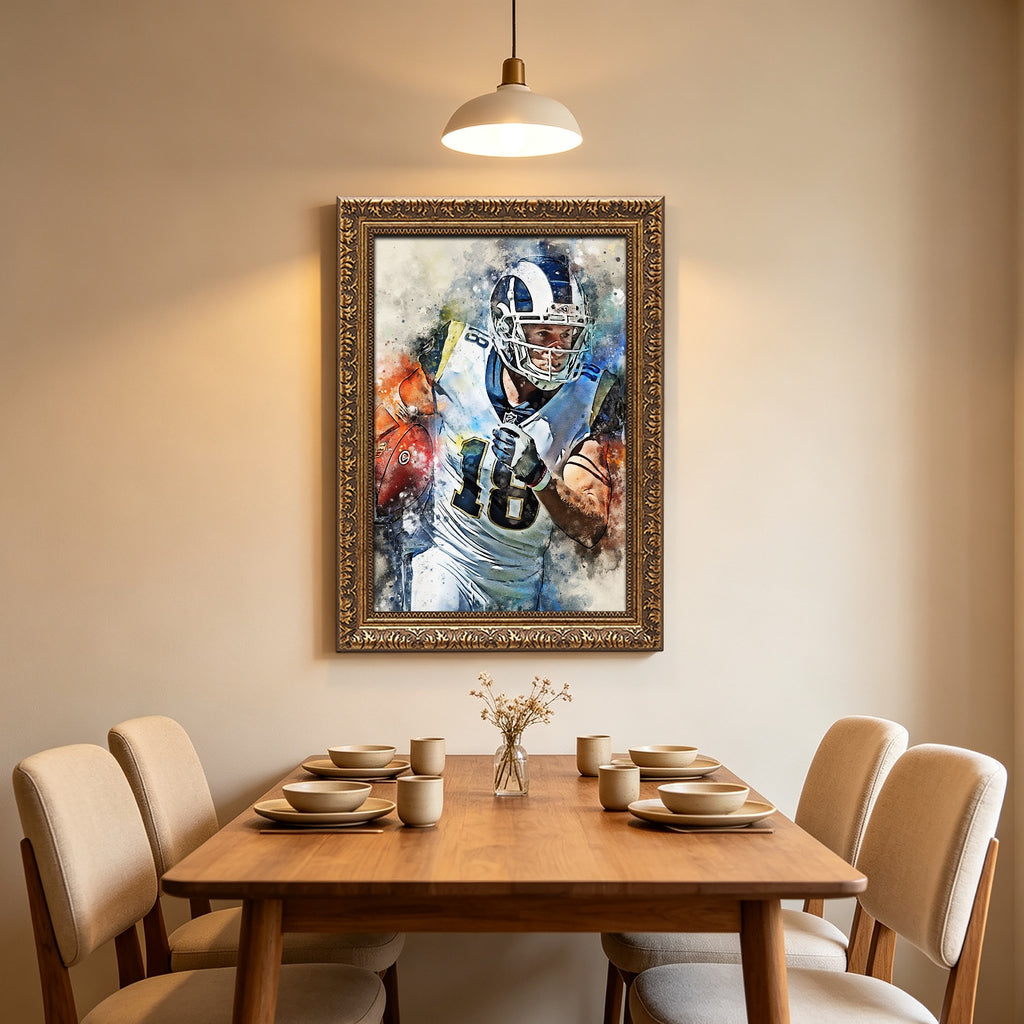 Cooper Kupp Celebrity Sports Art Poster School Dining Room Decoration 8 Canvas Wall Art Poster Decor Gift