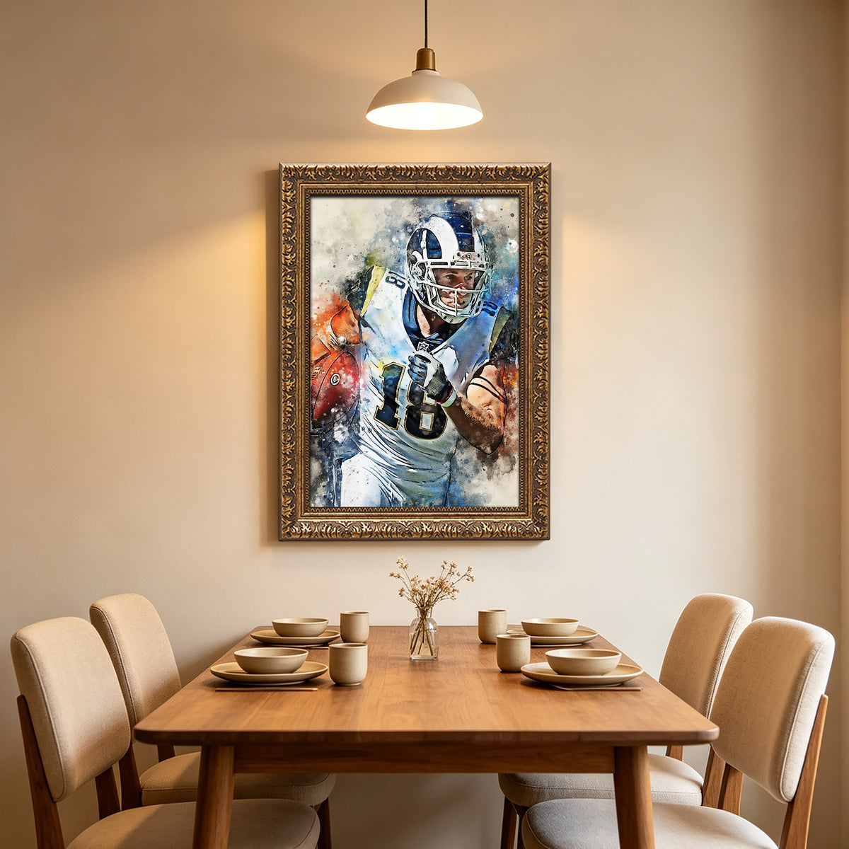 Cooper Kupp Celebrity Sports Art Poster School Dining Room Decoration 8 Canvas Wall Art Poster Decor Gift