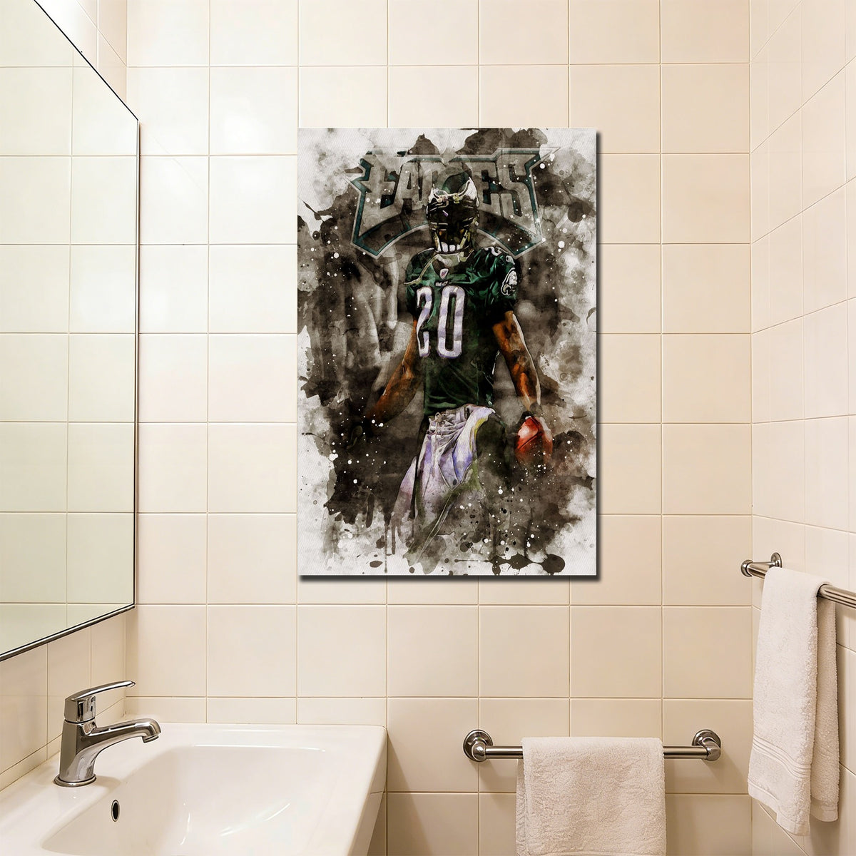 Brian Dawkins Art Poster 8 Canvas Wall Art Poster Decor Gift