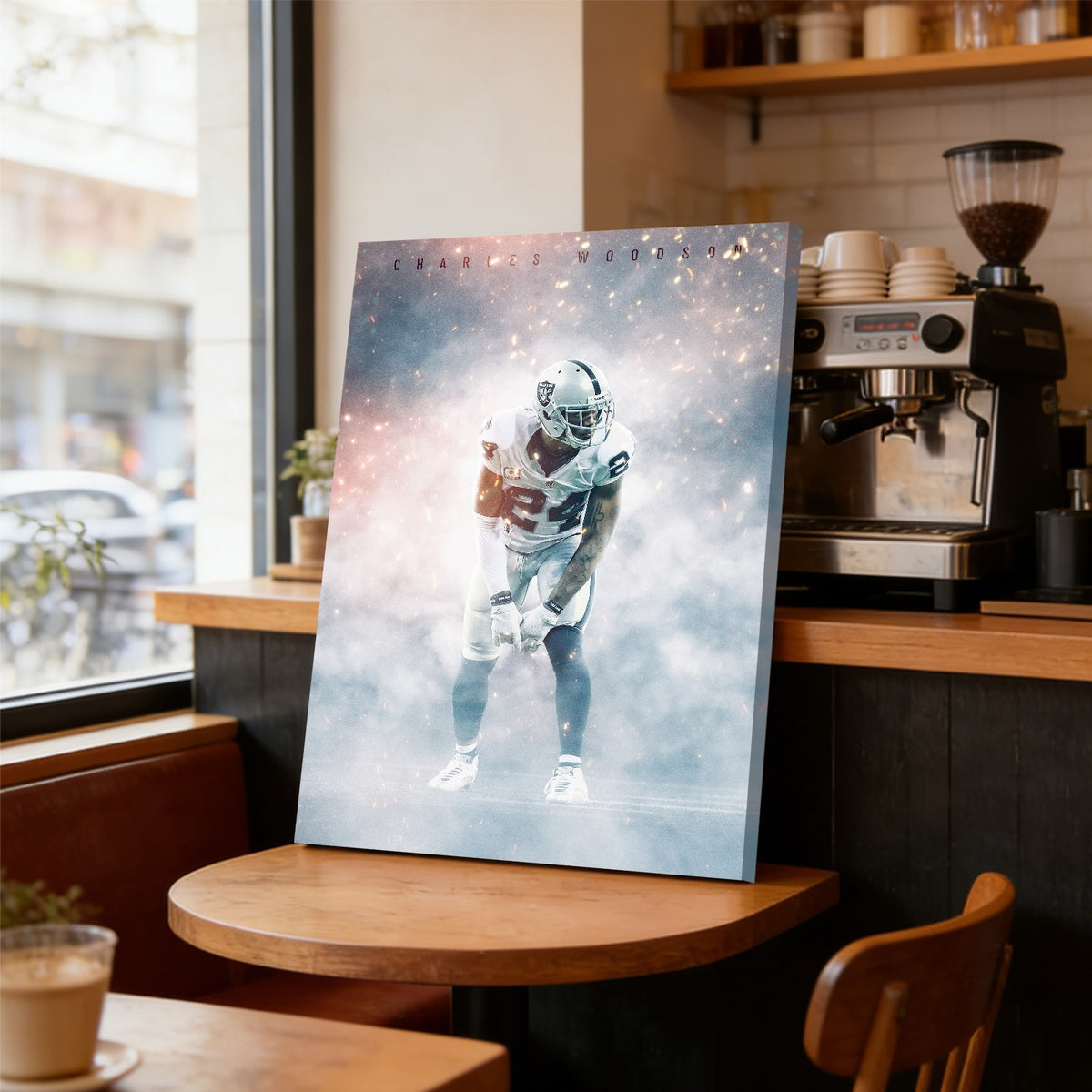 Charles Woodson Celebrity Sports Art Poster School Dining Room Decoration 3 Canvas Wall Art Poster Decor Gift
