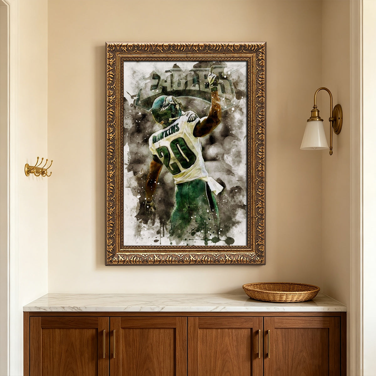 Brian Dawkins Art Poster 10 Canvas Wall Art Poster Decor Gift