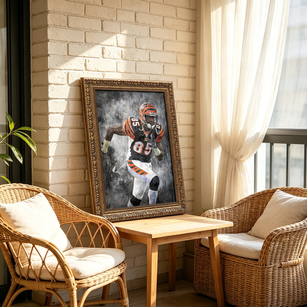 Chad Johnson Celebrity Sports Art Poster School Dining Room Decoration 4 Canvas Wall Art Poster Decor Gift