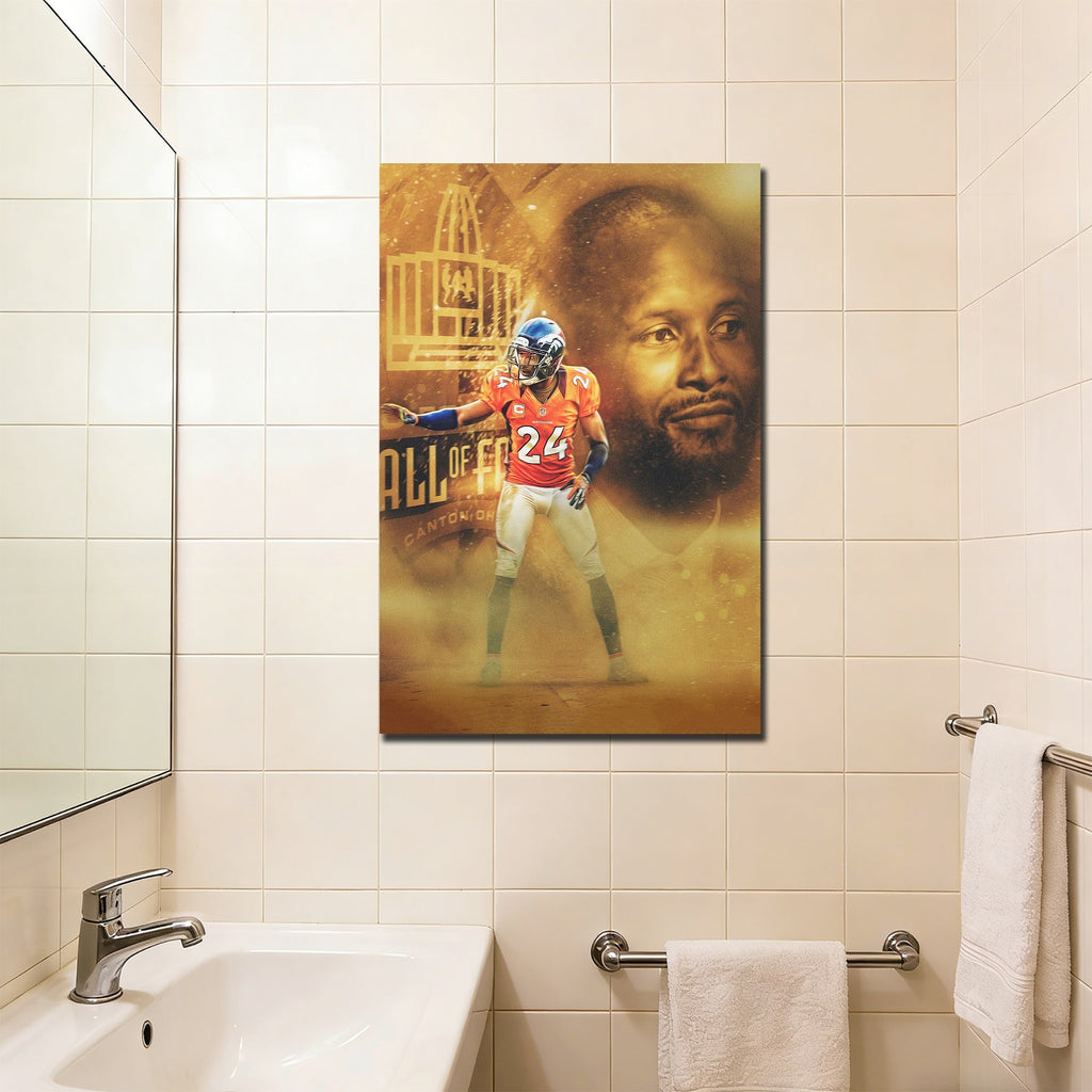 Champ Bailey Art Sports Decorative Poster School Dormitory 4 Canvas Wall Art Poster Decor Gift