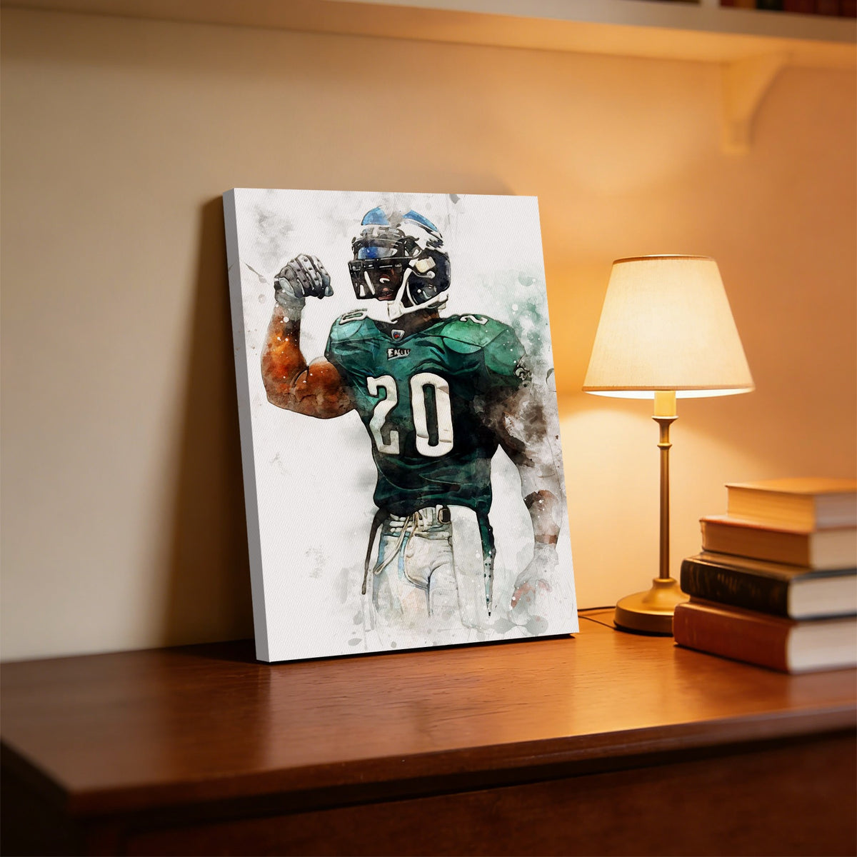 Brian Dawkins Art Poster 3 Canvas Wall Art Poster Decor Gift