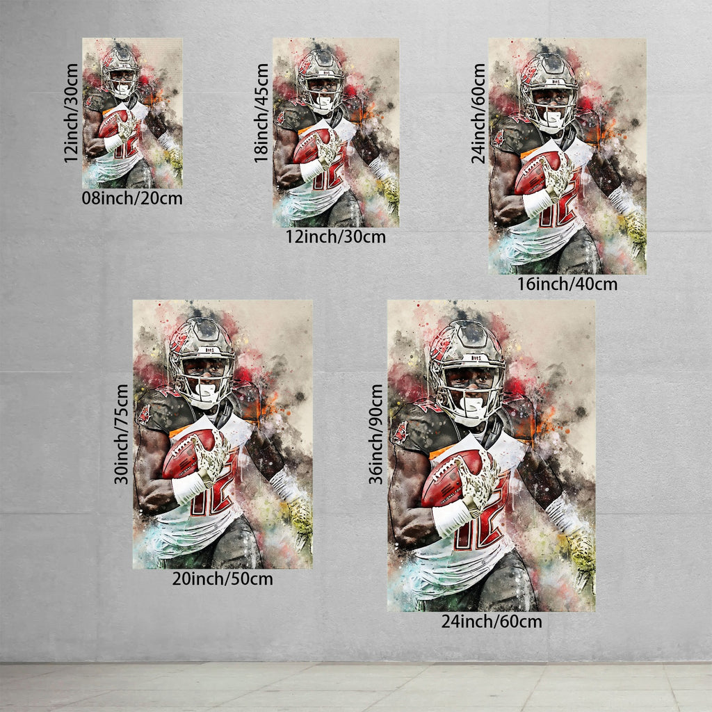 Chris Godwin Art Sports Decorative Poster School Dormitory 8 Canvas Wall Art Poster Decor Gift