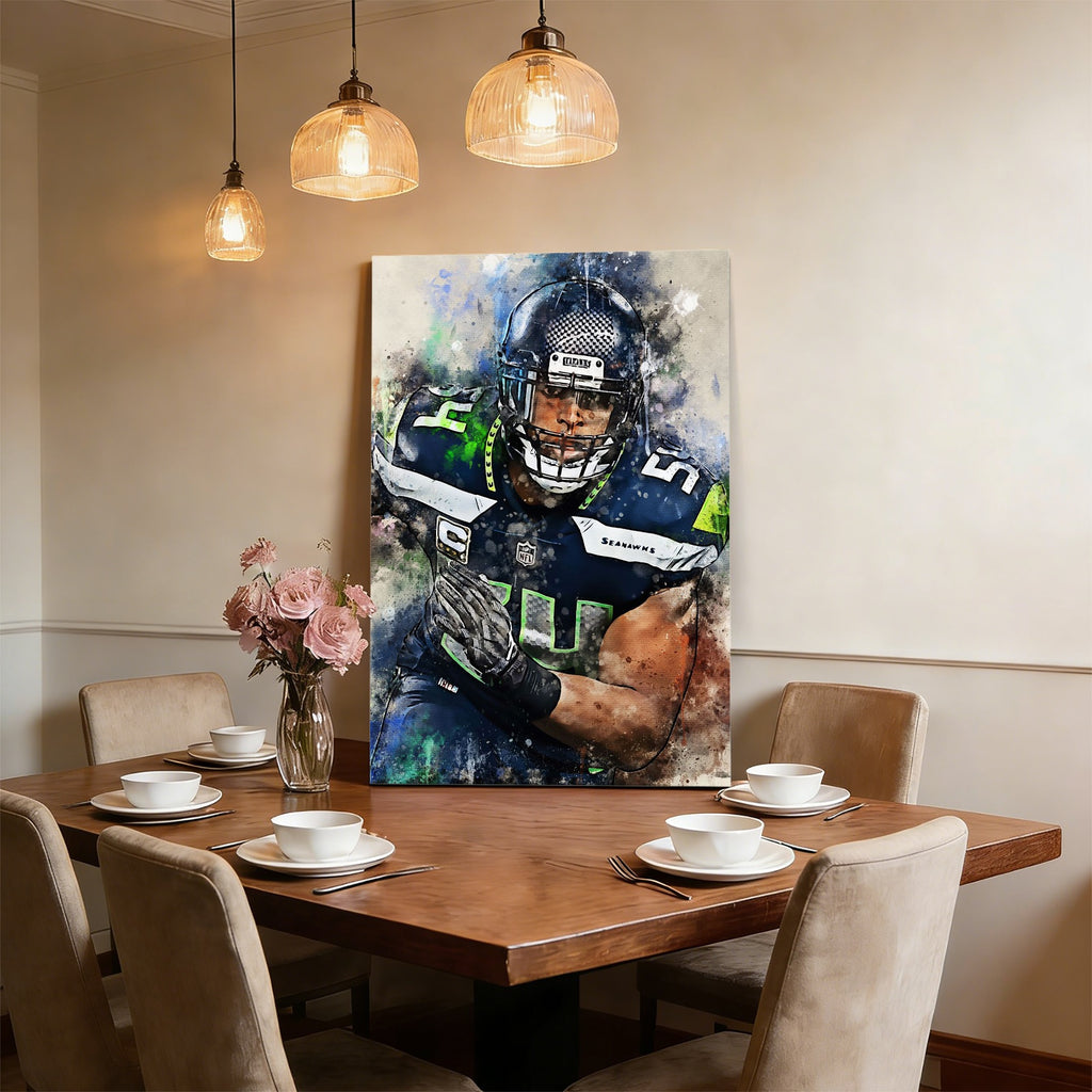 Bobby Wagner Celebrity Sports Art Poster School Dining Room Decoration 1 Canvas Wall Art Poster Decor Gift