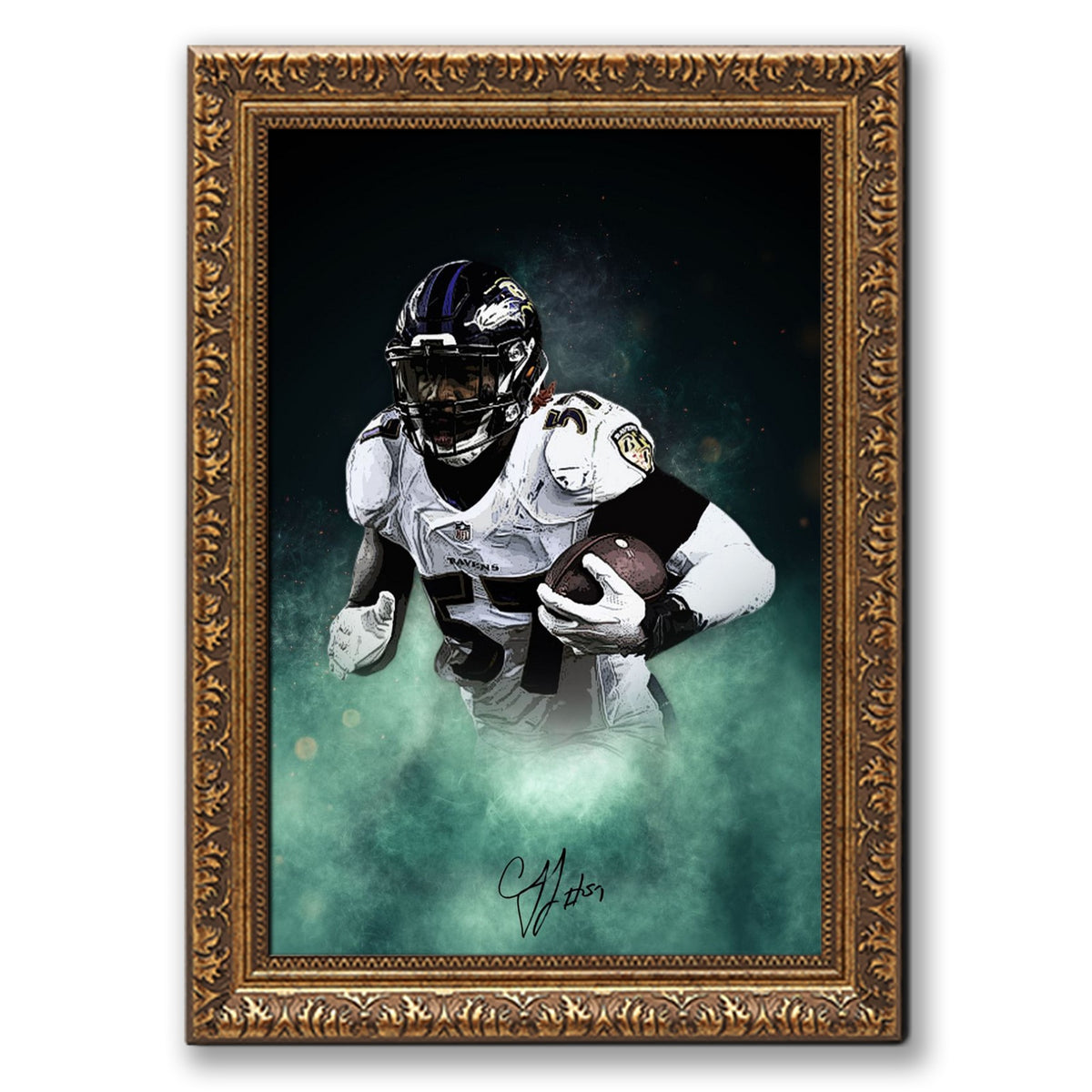 CJ Mosley Celebrity Sports Art Poster School Dining Room Decoration 8 Canvas Wall Art Poster Decor Gift