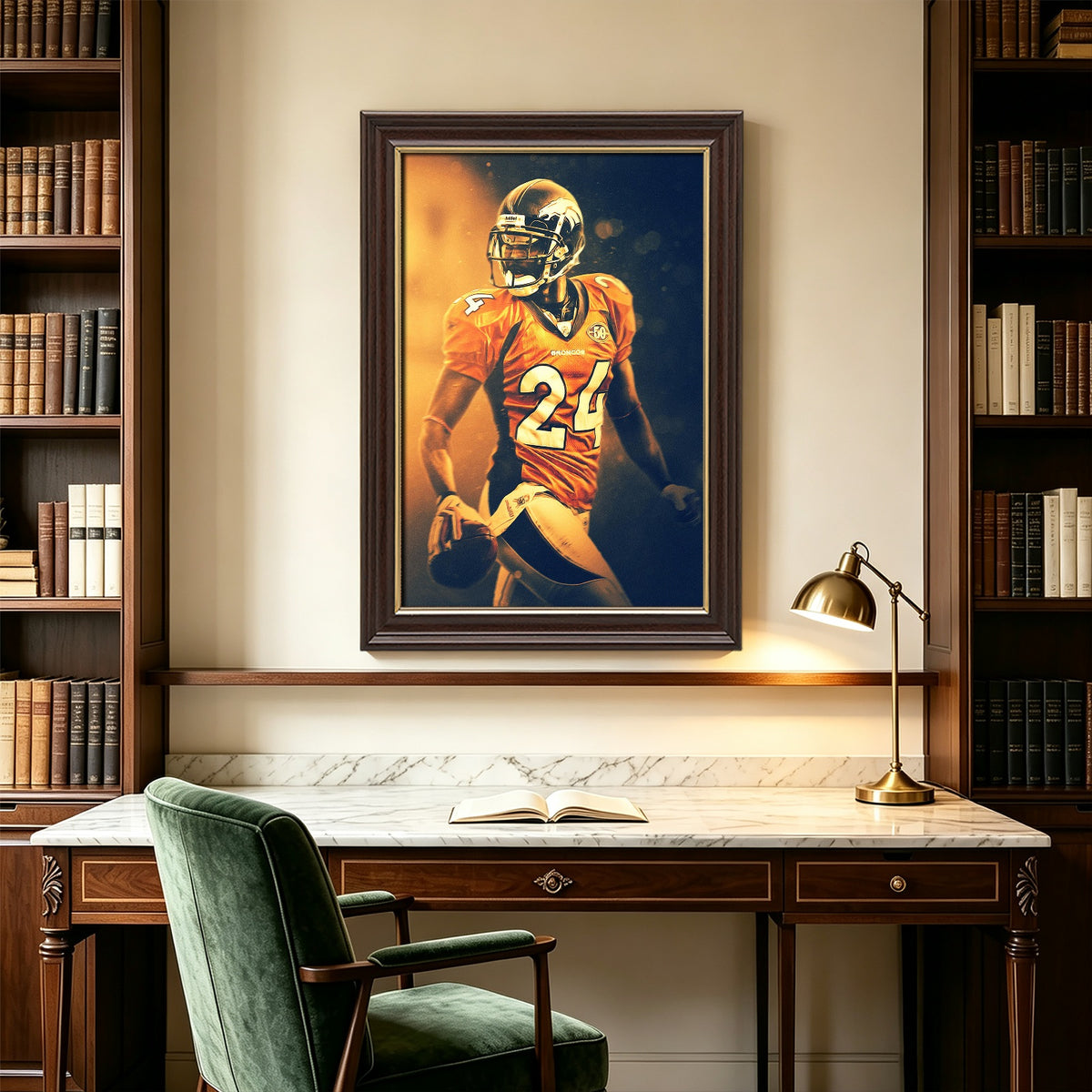 Champ Bailey Art Sports Decorative Poster School Dormitory 2 Canvas Wall Art Poster Decor Gift