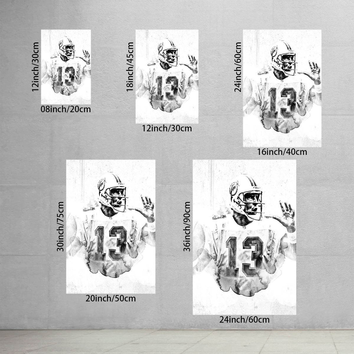Dan Marino Art Sports Decorative Poster School Dormitory 2 Canvas Wall Art Poster Decor Gift