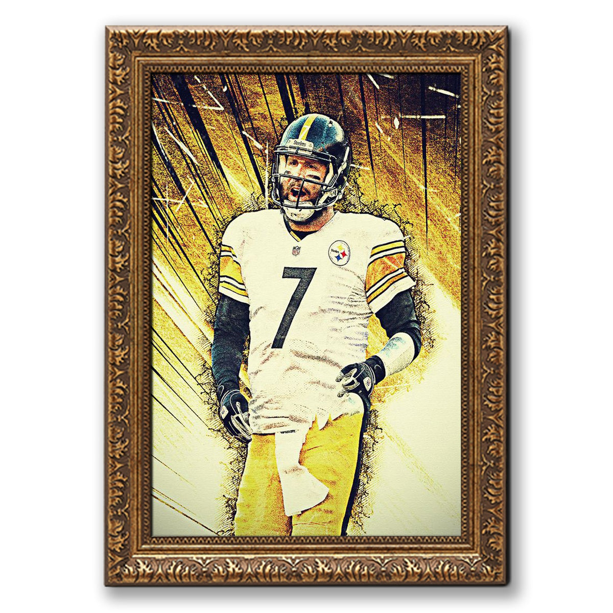 Ben Roethlisberger Celebrity Sports Art Poster School Dining Room Decoration 5 Canvas Wall Art Poster Decor Gift