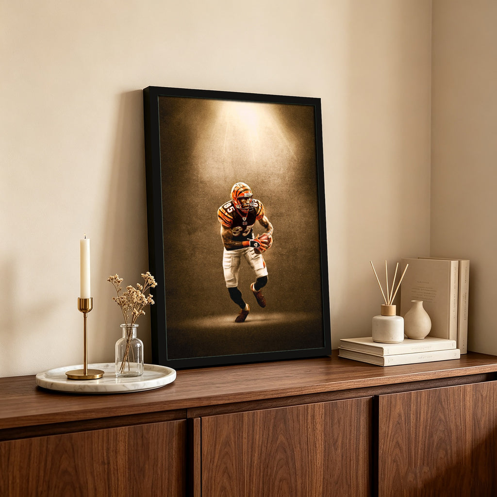 Chad Johnson Art Sports Decorative Poster School Dormitory 9 Canvas Wall Art Poster Decor Gift