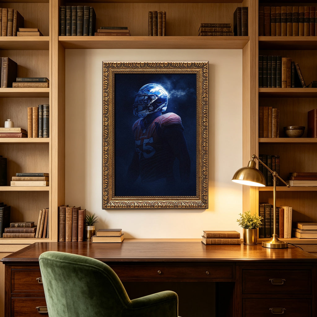 Bradley Chubb Art Sports Decorative Poster School Dormitory 8 Canvas Wall Art Poster Decor Gift