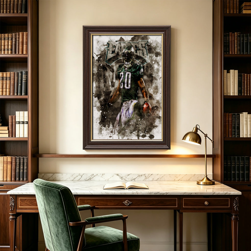 Brian Dawkins Art Poster 8 Canvas Wall Art Poster Decor Gift