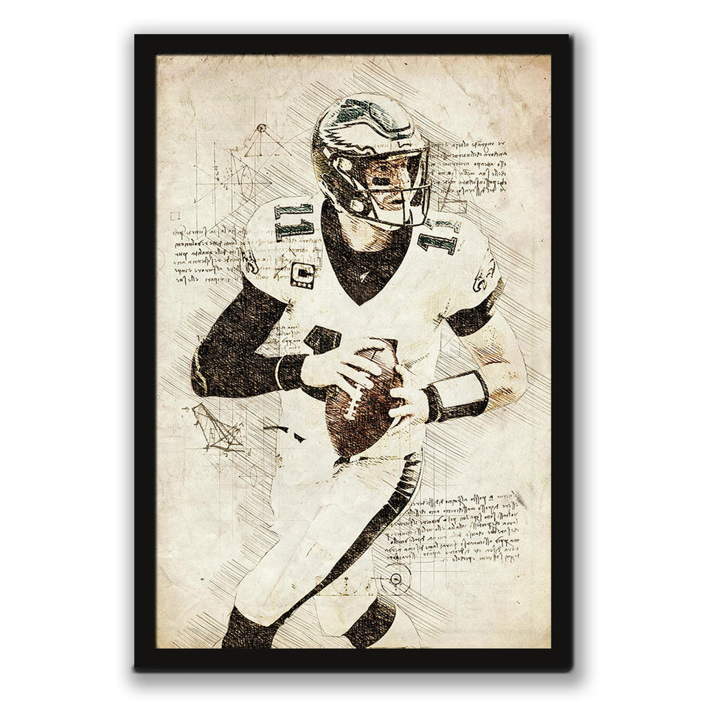 Carson Wentz Sports Celebrity Art Deco Poster 5 Canvas Wall Art Poster Decor Gift