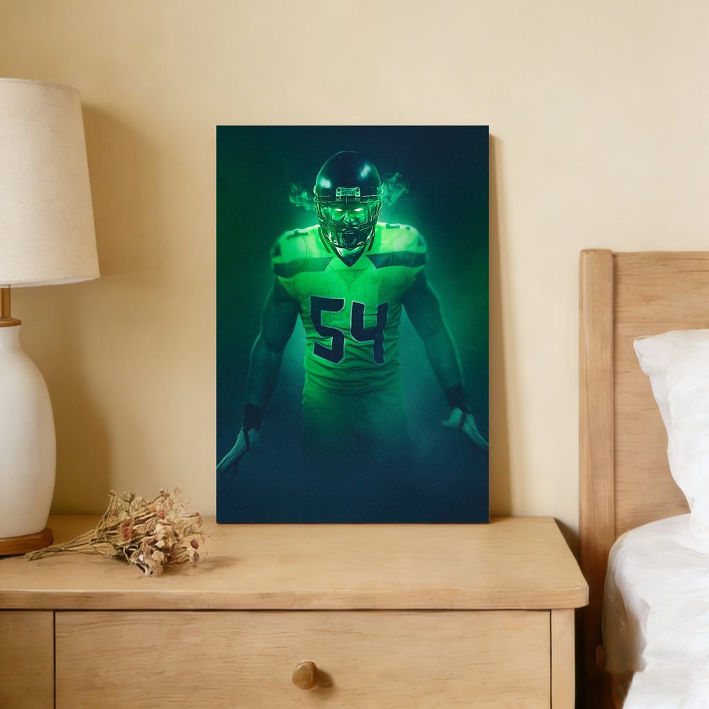 Bobby Wagner Art Sports Decorative Poster School Dormitory 6 Canvas Wall Art Poster Decor Gift